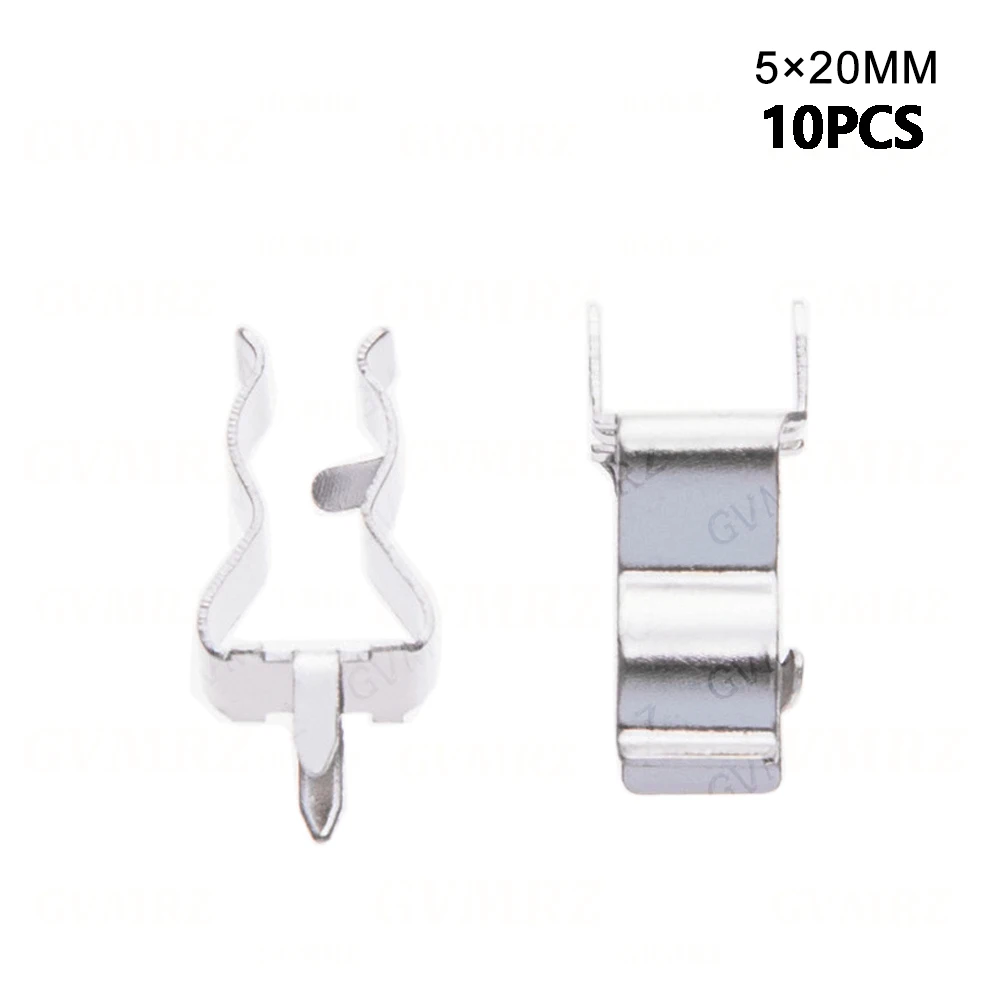 10PCS 5x20mm Fuse Holders 5X20 Insurance Tube Socket Fuse Holder For 5*20 Insurance Tube Socket Fuse