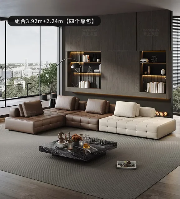 d5556 Replica Nordic Style Sofa Individual Elegant Leather Living Room Sofas Modular L Shape Modern Muebles Unique Furn