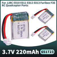 3.7V 220mAh lipo battery For H36 E010 E011 E012 E013 Furibee F36 RC Quadcopter Parts Li-po Battery 3.7 220 651723