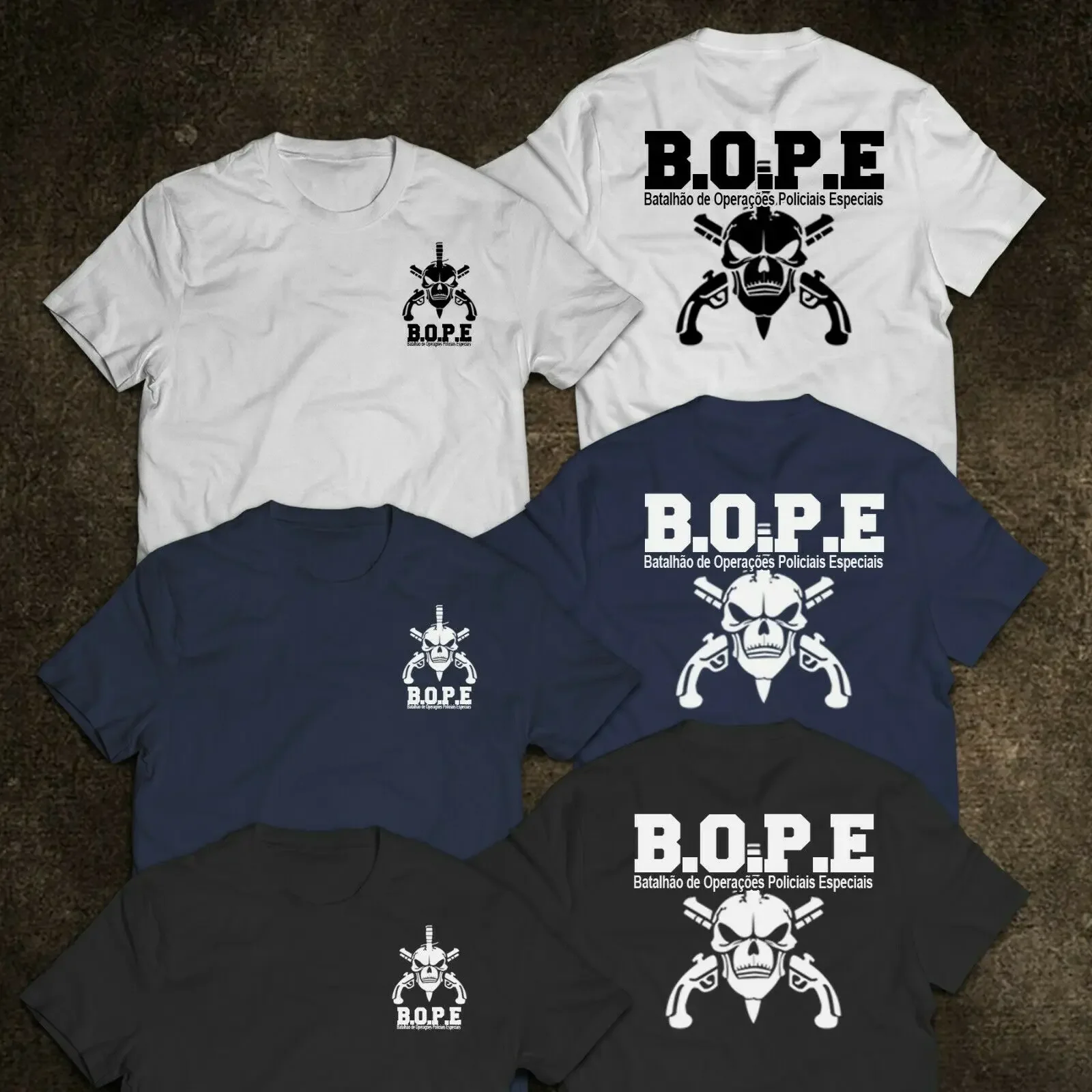 Military Special Force Elite BOPE Tropa De Elite Brazil T-Shirt 100% Cotton O-Neck Short Sleeve Summer Casual Mens T-shirt