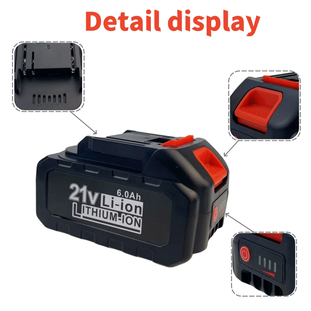 21V 3Ah 6Ah 9Ah  High-Power Rechargeable Lithium-Ion Battery for Makita 21V Cordless Dirll/Brushless Wrench/Screwdriver