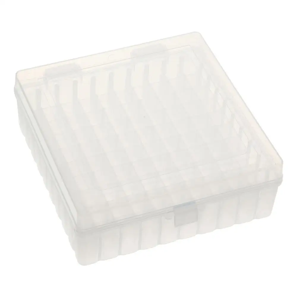 Freezer Storage Box Centrifuge Tube Waterproof 100 Places Lockable Cryogenic Holder Rack