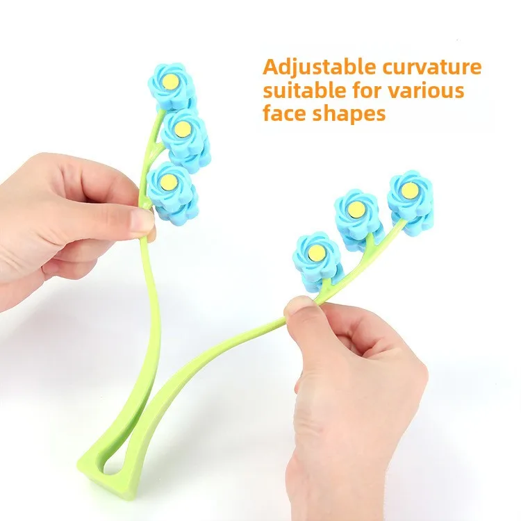3D 롤러 Y자형 얼굴 마사지기, 피부 탄력 및 윤곽 개선을 위한 휴대용 얼굴 리프팅 도구, 휴대용 스킨케어 기기