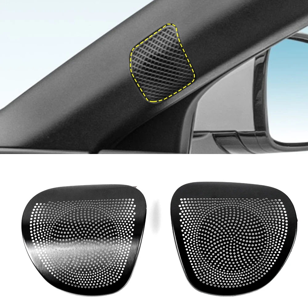 For BYD Seal DM-i 2022 2023 2024 2025 Car Door Audio Speaker Cover Loudspeaker Pad Trim Frame Sticker Stainless Steel Accessory