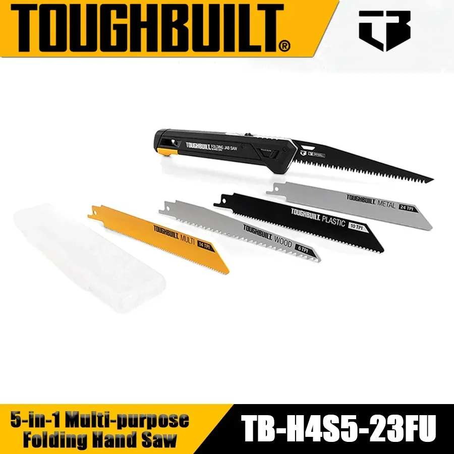 TOUGHBUILT  5-in-1 Multifunctional Multi-purpose Folding Hand Saw Cutting Saw Cutting Hand Tools TB-H4S5-23FU