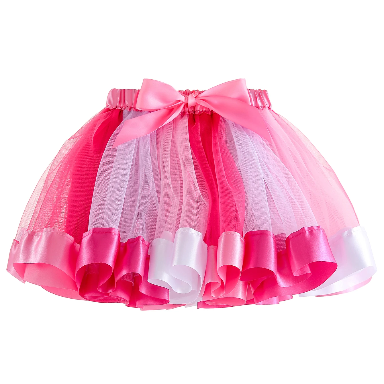 Mini skirt Party With Hairpin 2024 Tutu Skirt Baby Girl Skirts Princess Rainbow Tulle Skirts Girls Clothes Children Clothing