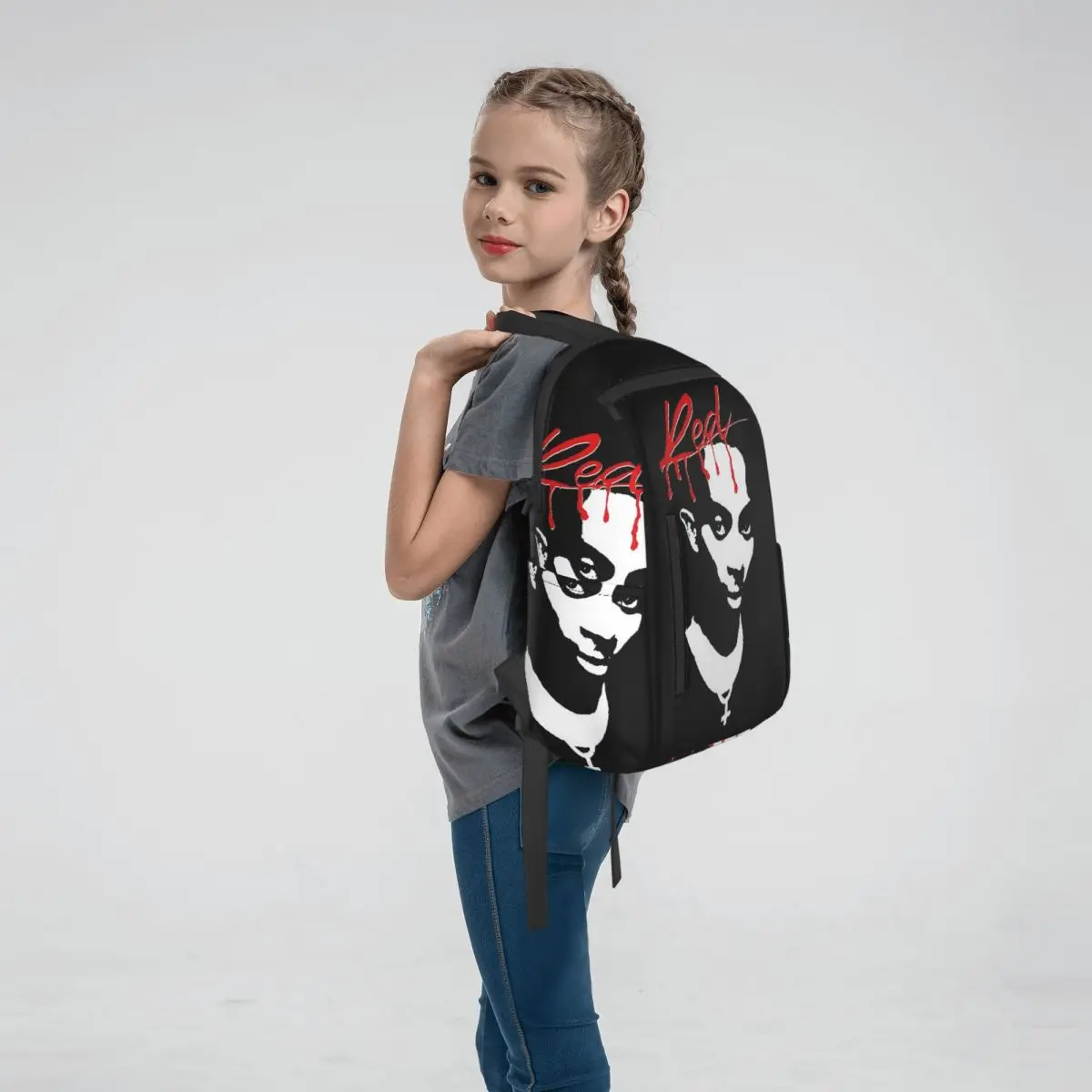 Playboi Carti Whole Lotta Red Album Cover Backpack Large Capacity Boys Girls BookBag School Bag Shoulder Bags for Men Women