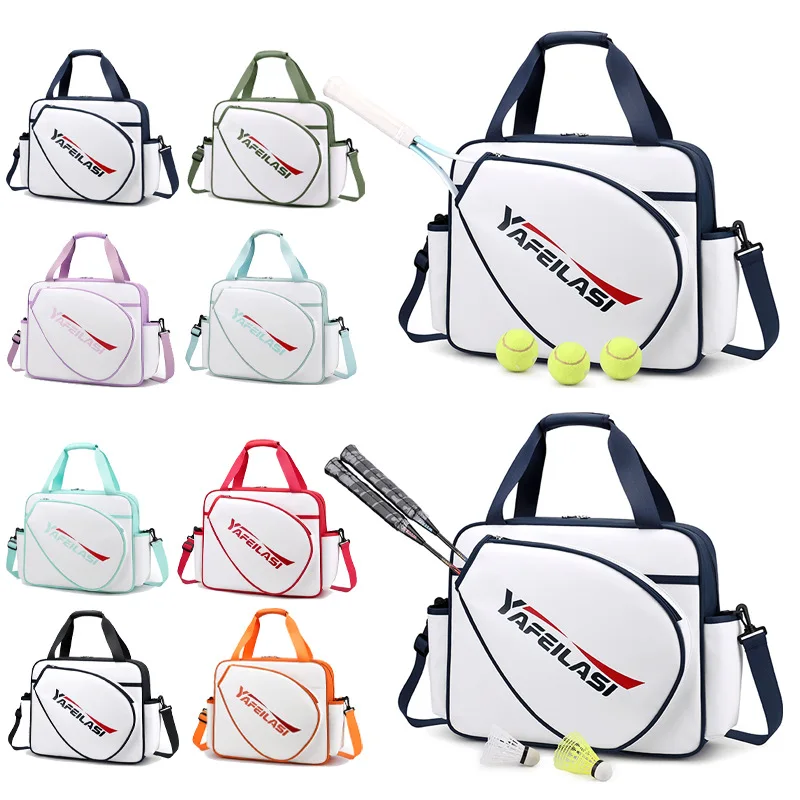 

Large Capacity Badminton Crossbody/Shoulder Bag Holds 2-4 Racquets Multi-Functional Sports Gym & Racquet Carrier