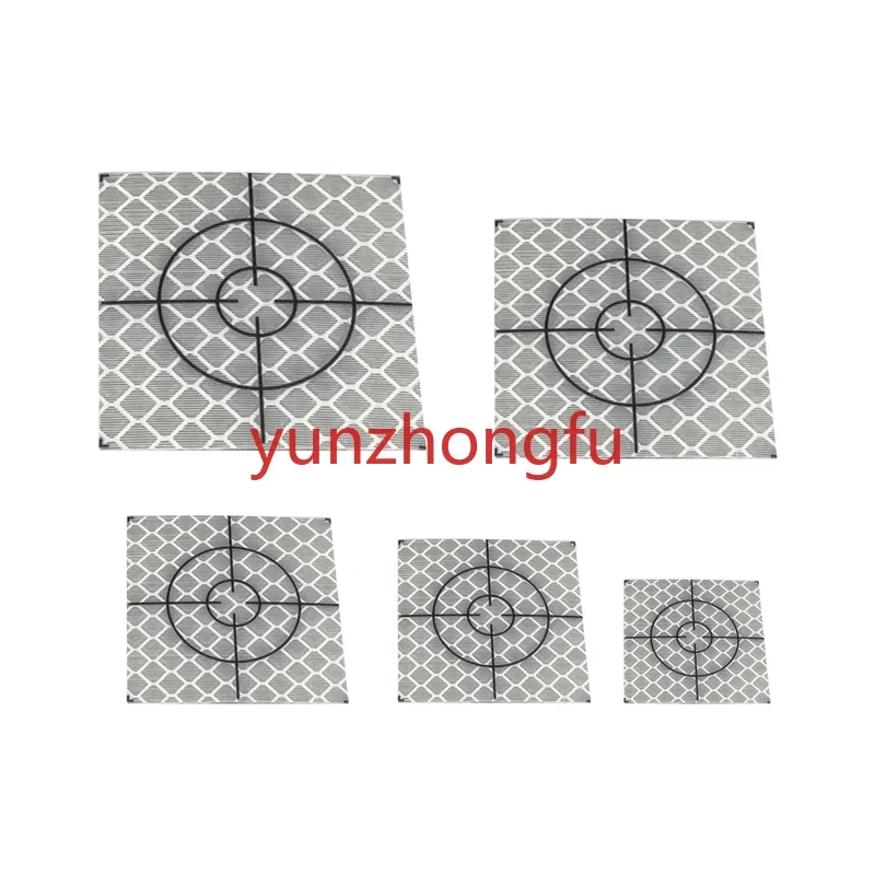 100pcs Hollow Circle Reflector Sheet 20x20 30x30 40x40 50x50 60x60mm Reflective Tape Target For Surveying Total Station