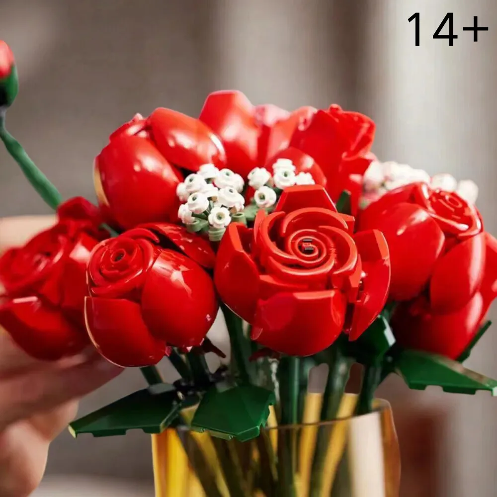 

Искусственные розы, орхидеи, полевые цветы в горшках: наборы для сборки DIY, модель цветка «Вечная любовь», декор для дома, подарок на праздник