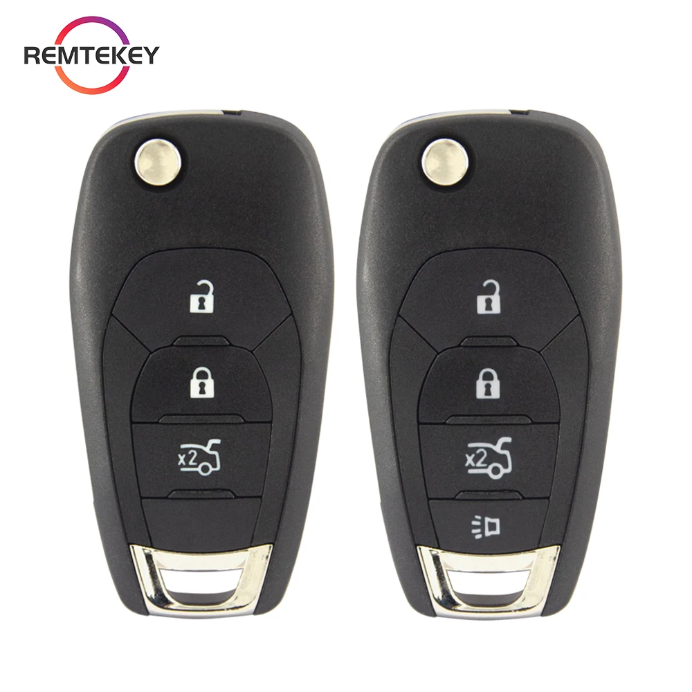 

REMTEKEY Flip Car Remote Key Shell Case HU100 For Chevrolet Cruze XL7 XL8 Trailblazer Onix Tracker Colorado RS 3/4 Buttons