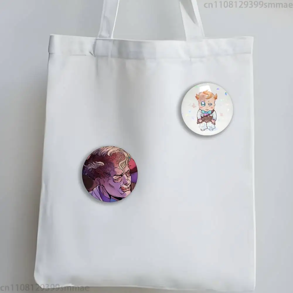 Franco B-Barbi O-Outlast T-Trials 58mm Badge Brooches on Backpack Clothes Handmade Round Enamel Pins for Jewelry