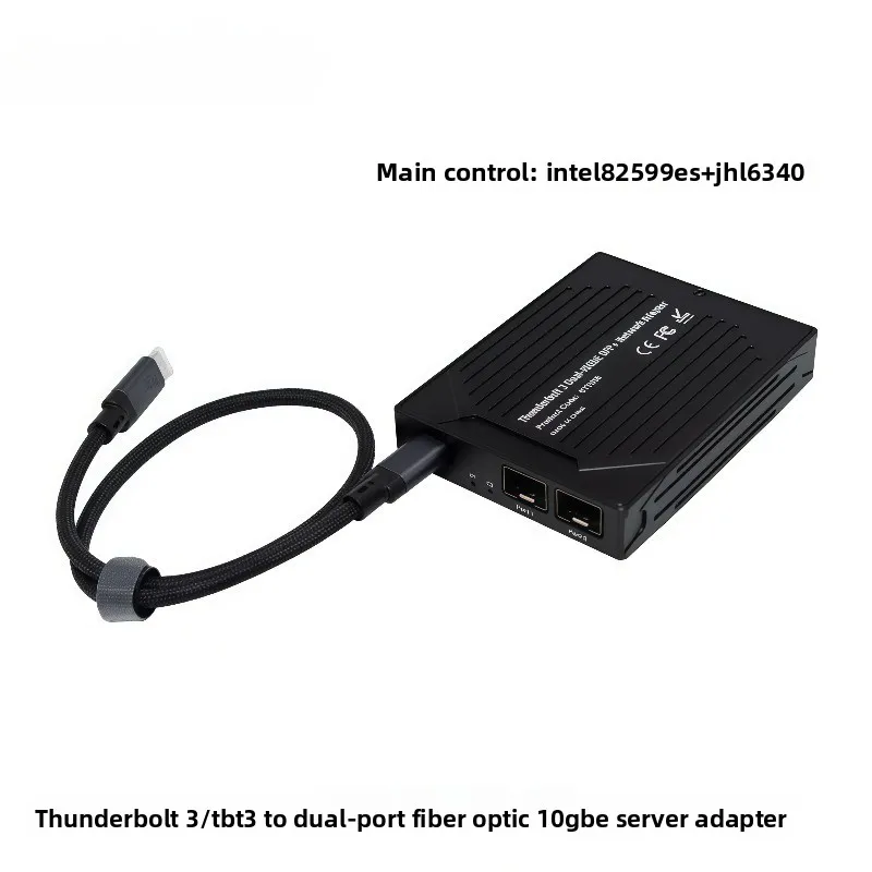 10G Single/Double SFP Port X520 Thunderbolt to Network Interface Controller External Expansion Dock