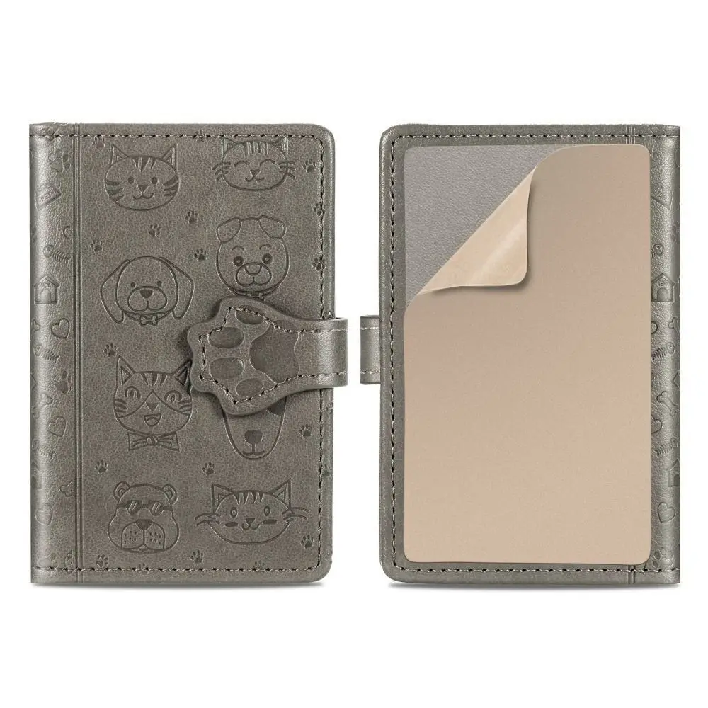 Cartoon Card Case Portable Multi-card Slot Mobile Phone Back Sticker ID Package PU Leather Credit Card Bag