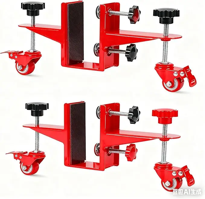 Zestaw do przenoszenia drzwi, 2 sztuki, pasuje do paneli o grubości od 0 do 1-7/8 cala, udźwig 800 funtów, wytrzymały stalowy zestaw do montażu drzwi do zastosowań komercyjnych i domowych.