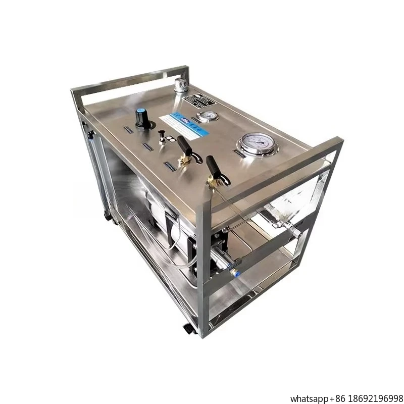 High Pressure Pneumatic Hydraulic Test Pump Liquid Booster System