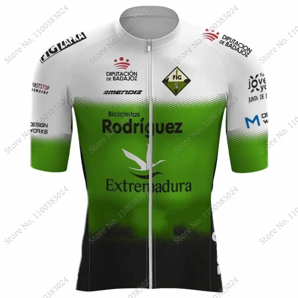 Bicicletas Rodriguez Extremadura 2023 Cycling Jersey Set Short Sleeve Clothing Road Bike Shirts Suit Bicycle Shorts MTB Maillot