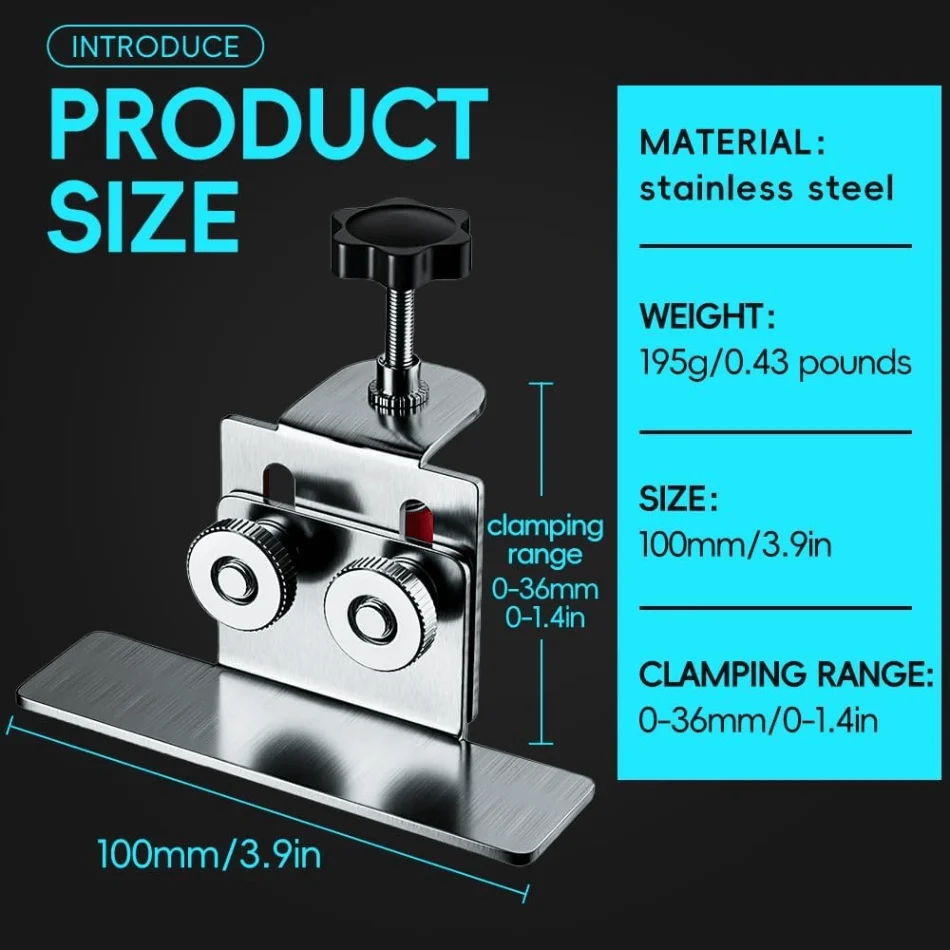 1/2 Pcs Cabinet Door Installation Tool Stainless Steel Cabinet Frame Fixing Portable Door Installation Bracket Woodworking Tools