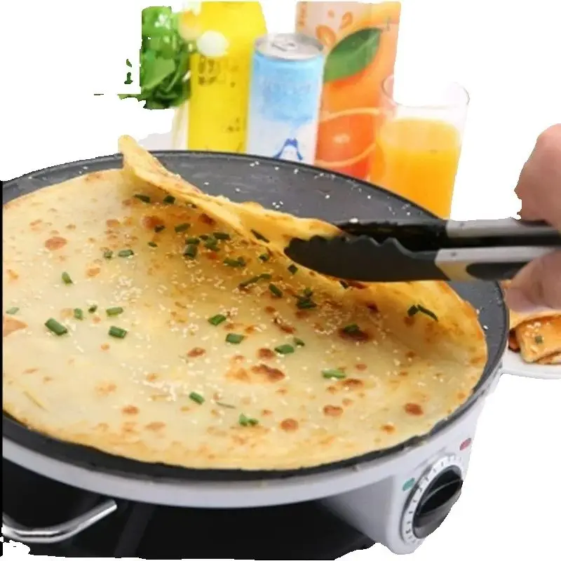 Electric Crepe Pan Non-Stick Griddle for Jianbing Spring Rolls Multigrain Dough Household Commercial Use