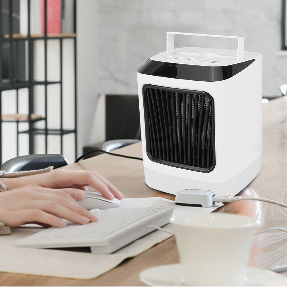 Tragbarer elektrischer Tischventilator für das Heimbüro mit Timing und Fernbedienung