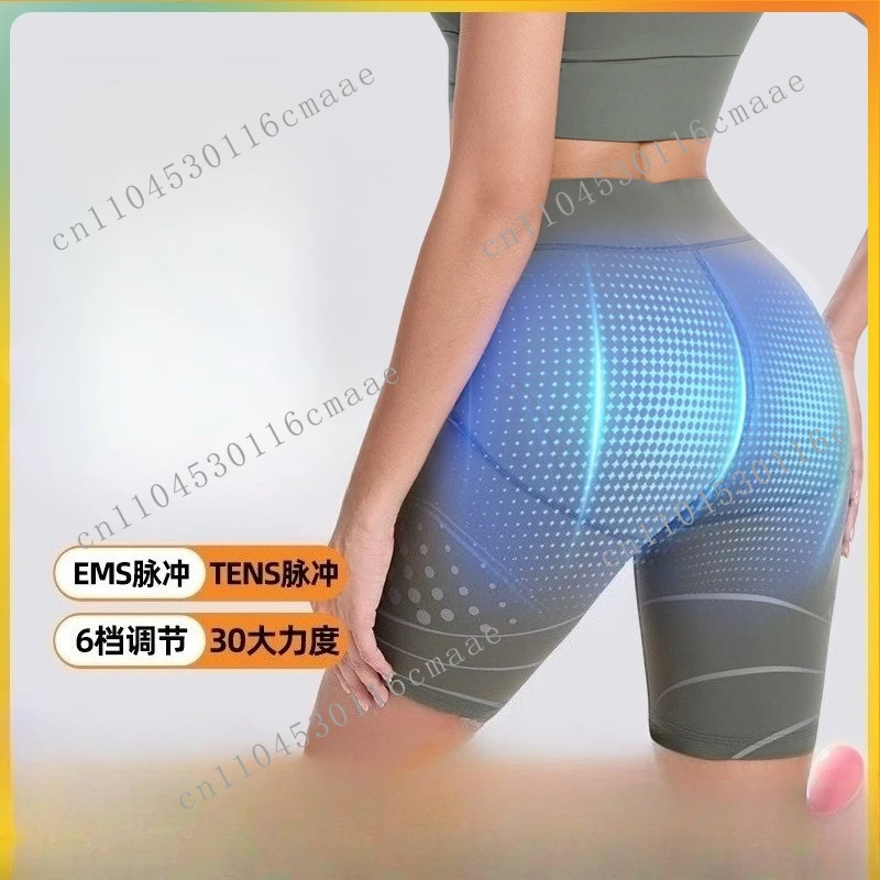 

Cross-border Smart Wear Fitness Pants Nude Seamless Mid-waist Ems Beautiful Buttocks Pulse Training Massage Seamless Yoga Pants