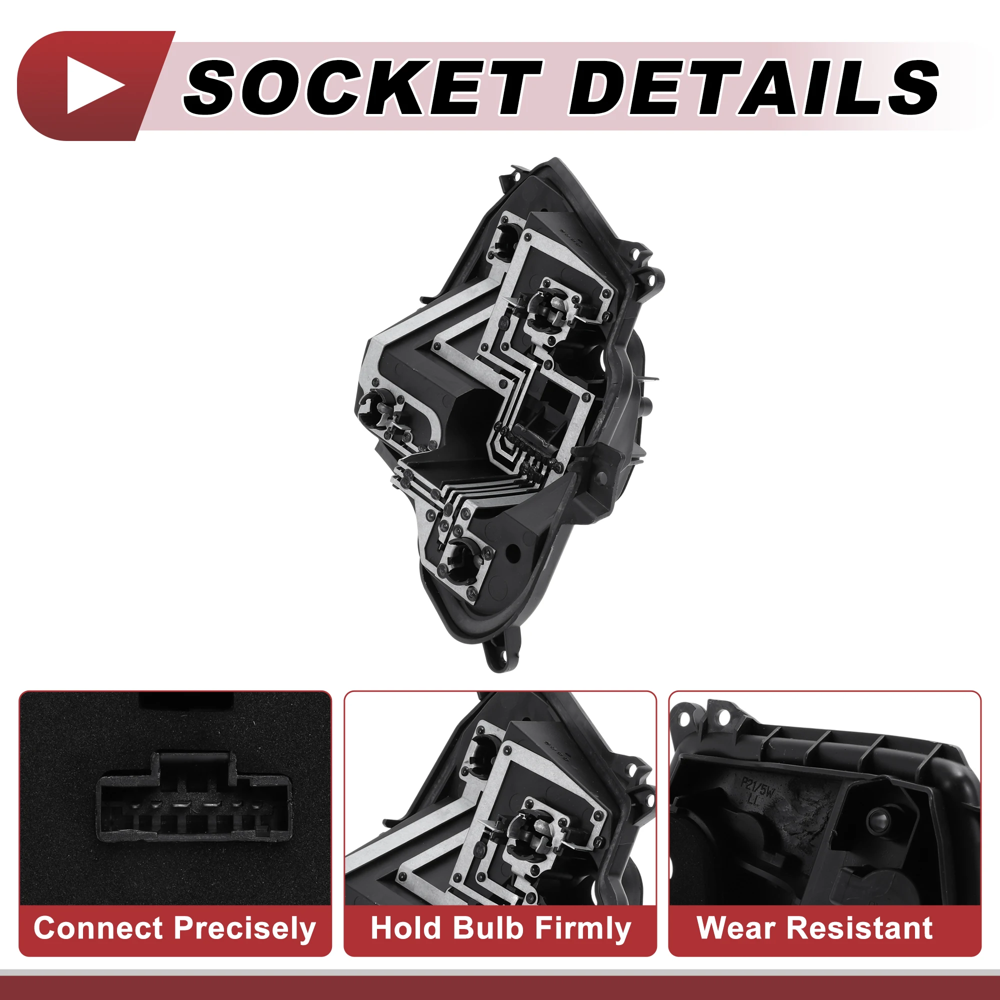 

X Autohaux 1 шт. правый разъем заднего фонаря для Peugeot 301 M33 14-16 разъем лампы