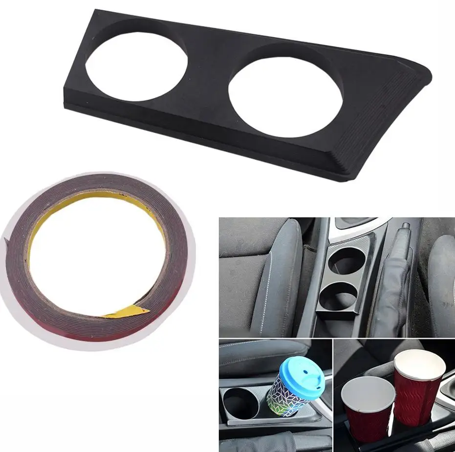 Aluminum Teacup Holder for BMW E81 E82 E87 E88 2004-2013 Right Hand Drive Center Console Panel with Secure Fit