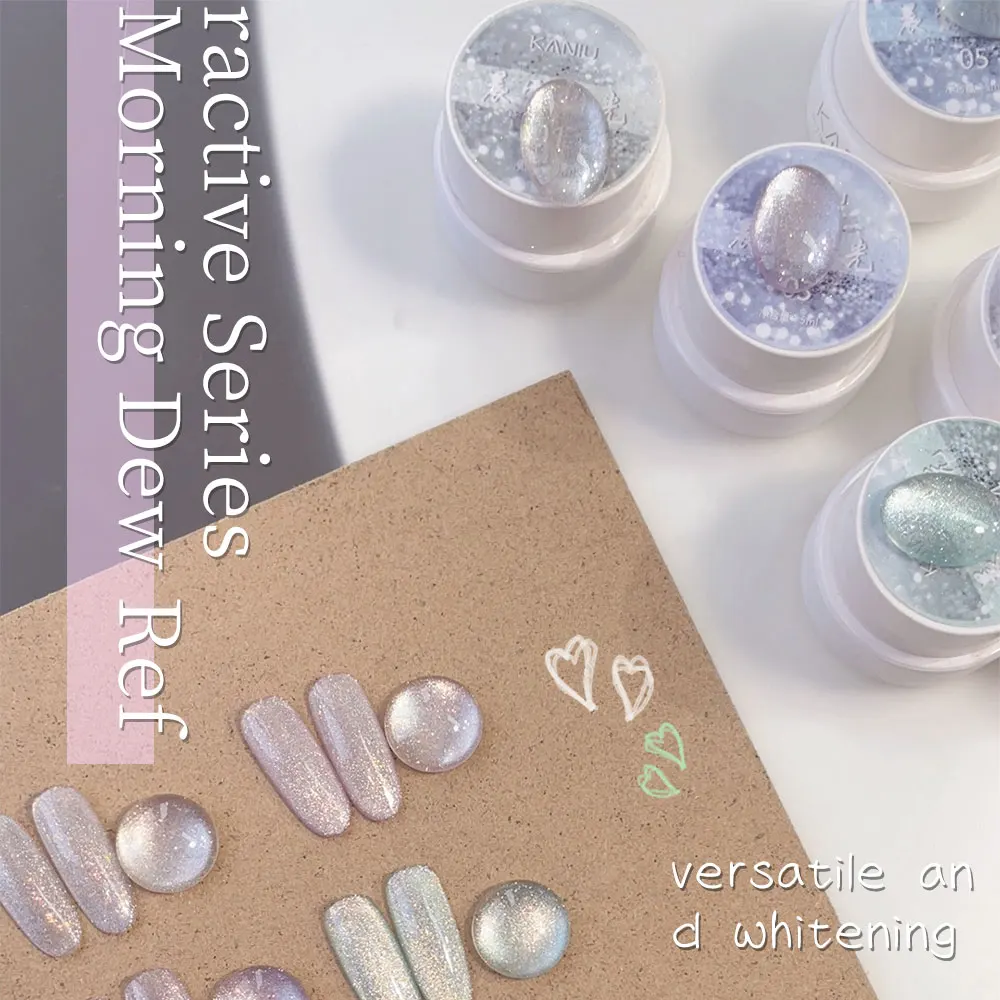 5 مللي بريق فضي فائق اللمعان مغناطيسي عين القطة عالي المجسم متألق نقع قبالة UV جل لفن الأظافر لتقوم بها بنفسك صالون مانيكير المنزل #3