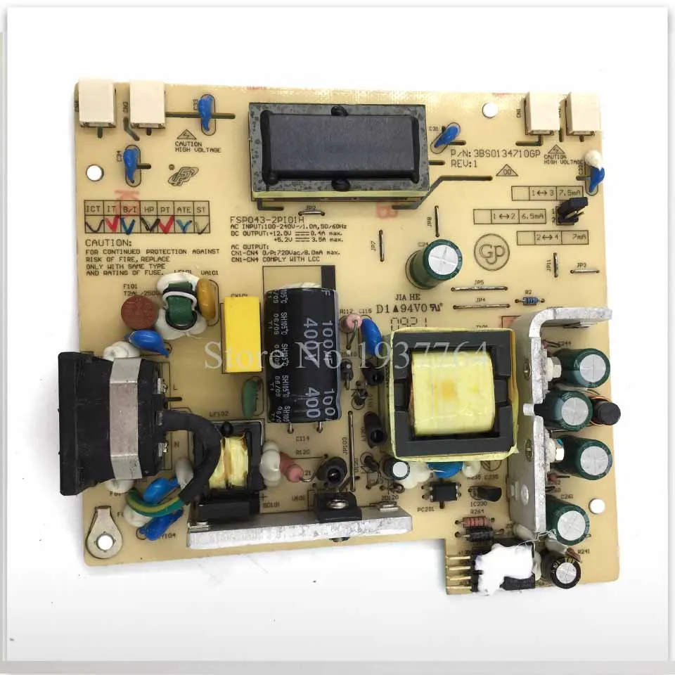 good working Power Supply Board for ACER AL1706  AL1716  X191W FSP043-2PI01 High pressure plate