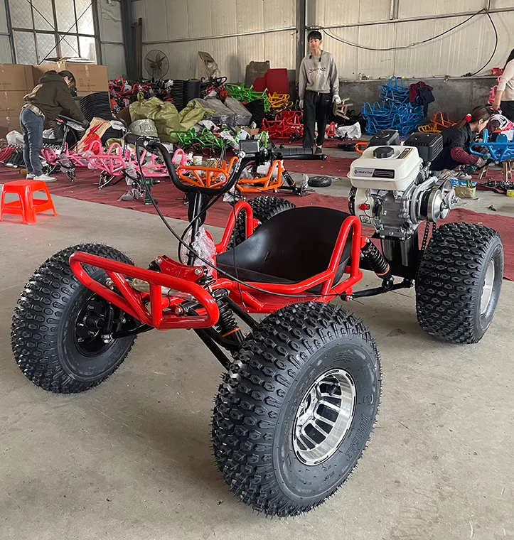212CC 4-Stroke Scooter Kart All-terrain Off-Road Fuel-powered Outdoor Drift Vehicle Suitable for Adults and Children Top Speed