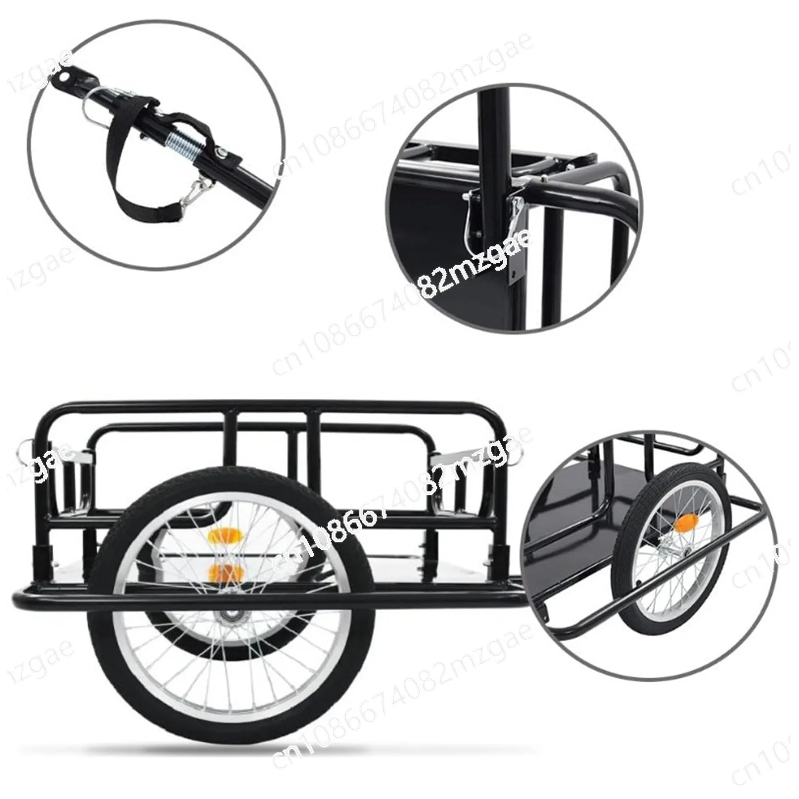 

Складной грузовой велосипедный прицеп для езды на открытом воздухе, задний грузовик, ведро, велосипедный тяговый инструмент, грузовик для переноски багажа