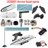 UDI005 brushless RC boat Parts:Propeller brushless motor servo Receiver ESC charger Pull rod Water jet Navigation rudder