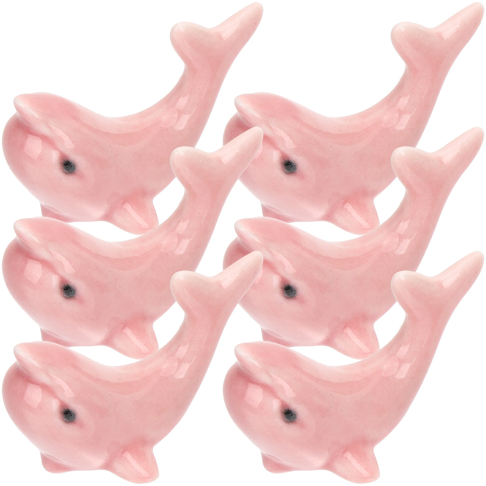 

6 Pcs Chopstick Holders Ceramic Chinese Tableware Stand Chopsticks Rest Cute Spoon