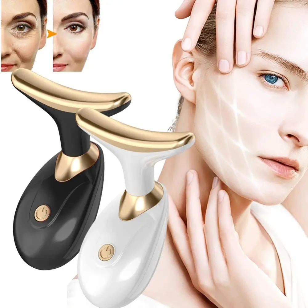 Masseur multifonctionnel pour le visage et le cou – Appareil de beauté alimenté par batterie, cadeau parfait pour les femmes, cadeau idéal pour la Saint-Valentin