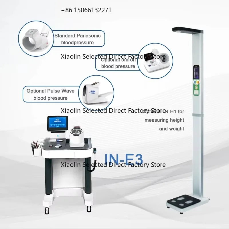 Self-Service Full Body Health Check Personal Scale Kiosk Multi-Function Height Weight Measurement LCD Display 18-Month