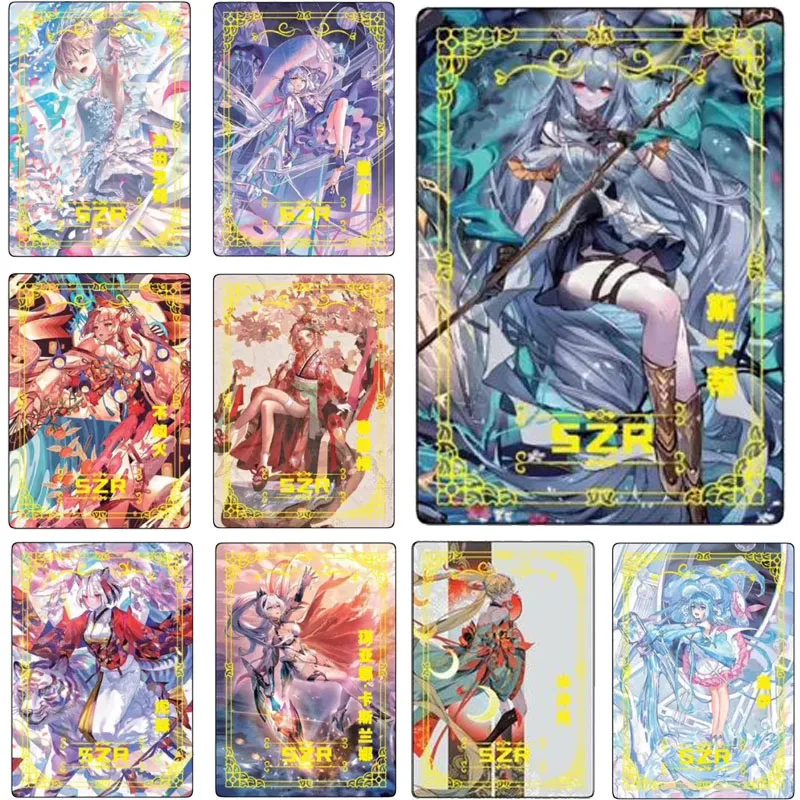 Goddess Story EXV Anime characters LSP series Bronzing collection flash card Children\'s board game toys Christmas birthday gift