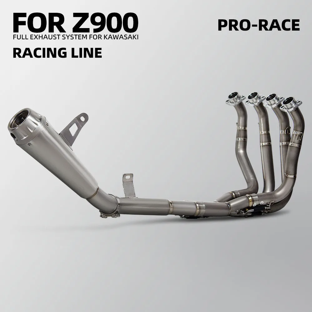 

For Kawasaki Z900 2017-2025 Motorcycle Exhaust Full System Modify Titanium Manifold ARRO Slip on Line Muffler Escape Kit