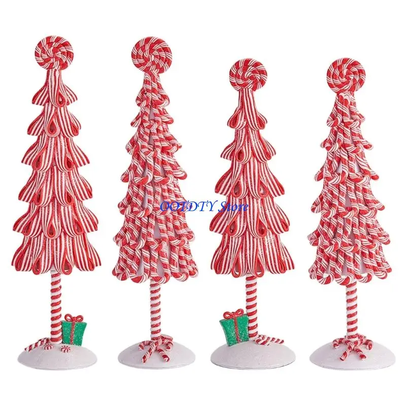 

367A легко собрать рождественское украшение в виде конфетной елки, реалистичное украшение ветки для фестиваля, декор для и для