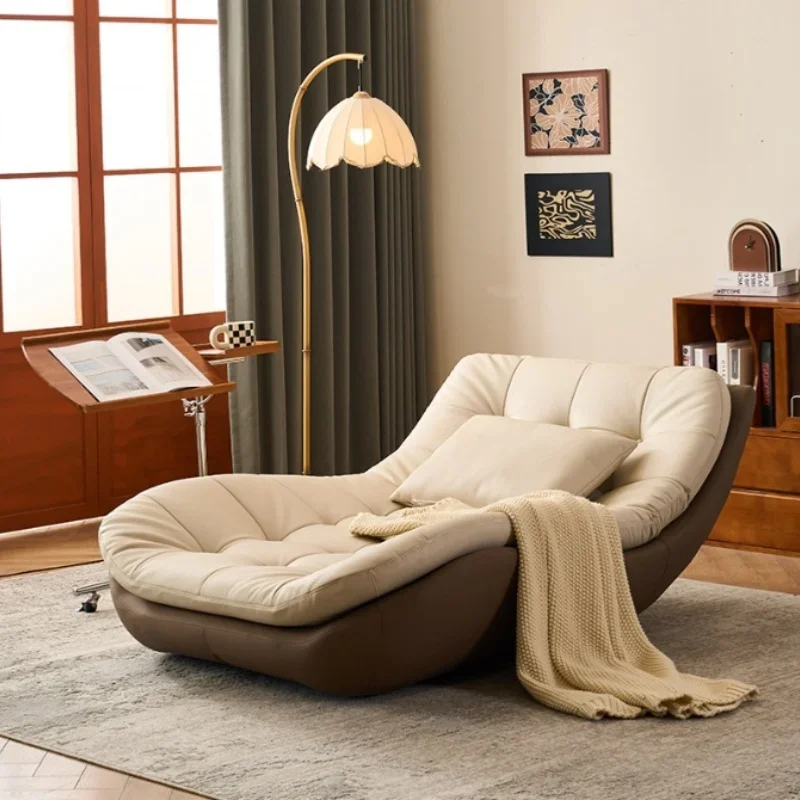 

Modern Simple Leisure Lounge Chair Bedroom Study Balcony Light Luxury Lazy Rocking Sofa Chair