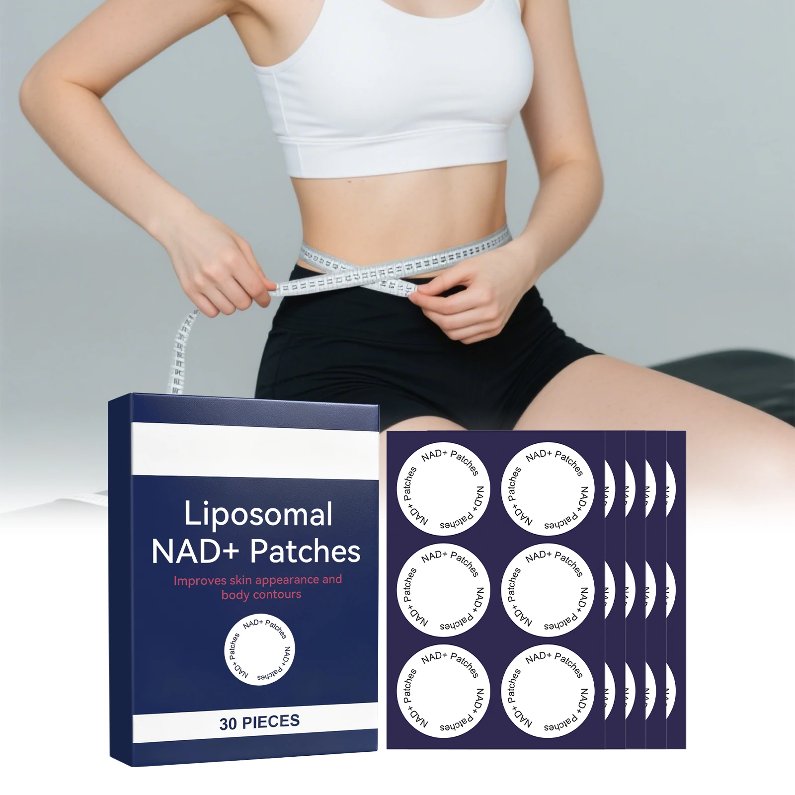 

30/60/90pcs Enhance Energy Patches Vitality Boost Metabolism Suppor Firming Skin Slimming Body Care Wellness Patch