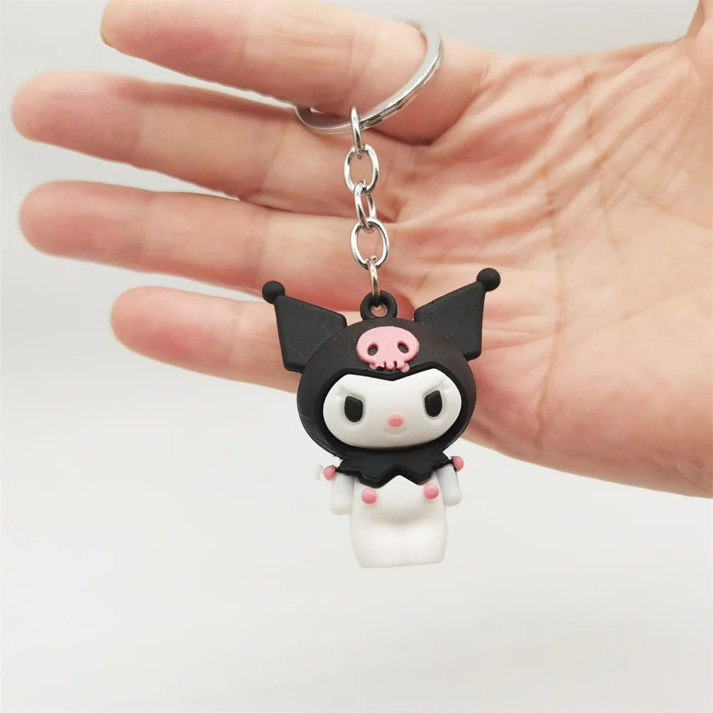 Anime Sanrio Schlüssel bund Kuromi Cinna moroll Hallo Kitty Schlüssel anhänger meine Melodie Auto Schlüssel ring Anhänger Tasche Cartoon Sanrio Zubehör Geschenk