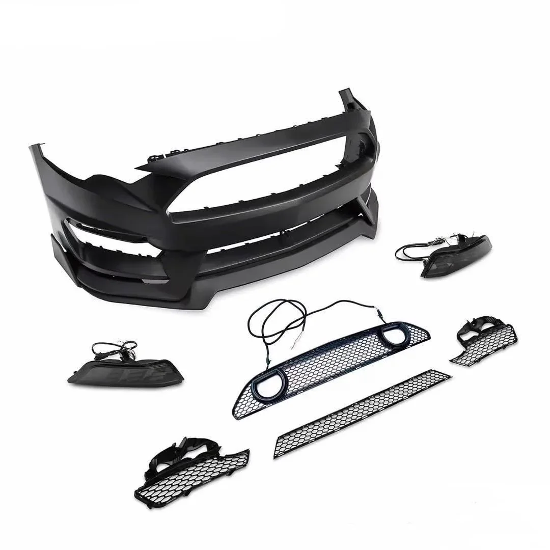 Front bumper assembly for Ford Mustang 2015-2023 modified Mach 1 Auto Front big surround Grille Body kit Car Accessories