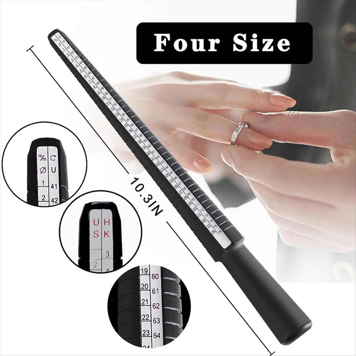 2026 NEW 7-Piece Ring Sizer Measuring Tool for Both Men and Women Includes Finger Ring Measurer, Ring Sizers, Ring Making Kit