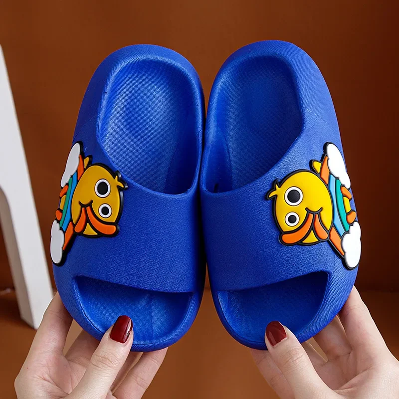 Cute Summer Kids pantofole Cartoon Duck bambini Baby Soft Home pantofole impermeabili antiscivolo ragazzi ragazze Kid sandali da spiaggia