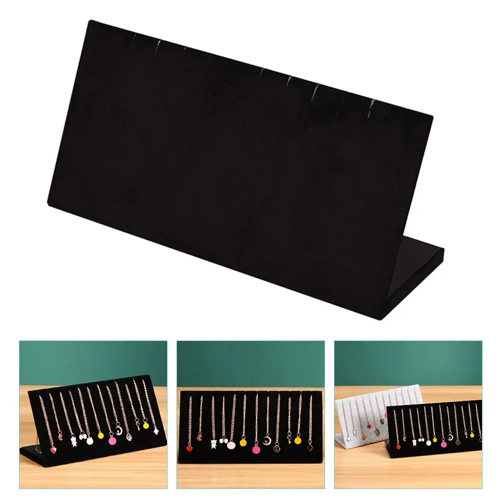

Jewelry Display Board Premium Soft Material Non-Scratch Tilt Design for Necklaces Bracelets Anklets