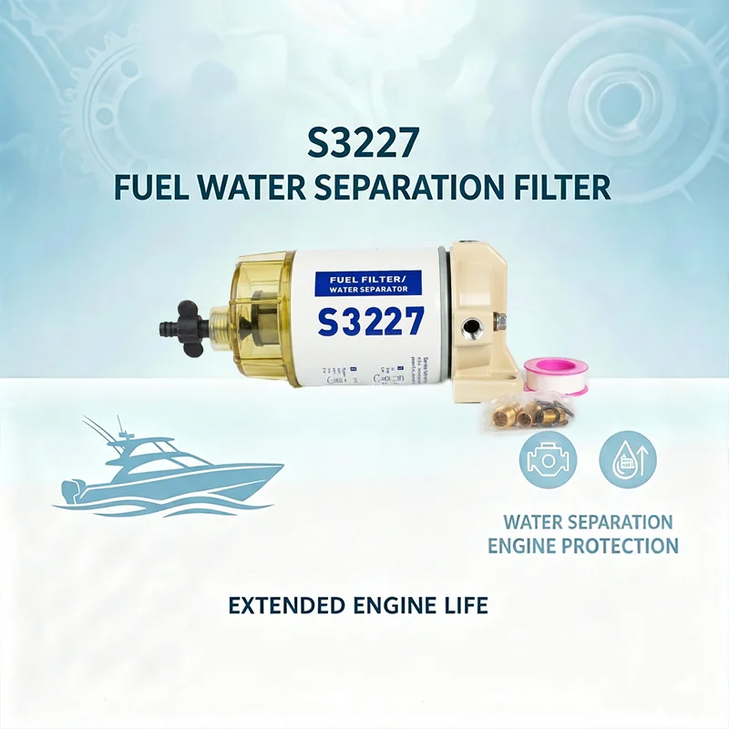 Image of Geeignet für Mercury Yamaha Marine Außenbordmotor Öl-Wasser-Separator, Speedboot S3227 Filter, Dongfa Honda Filter