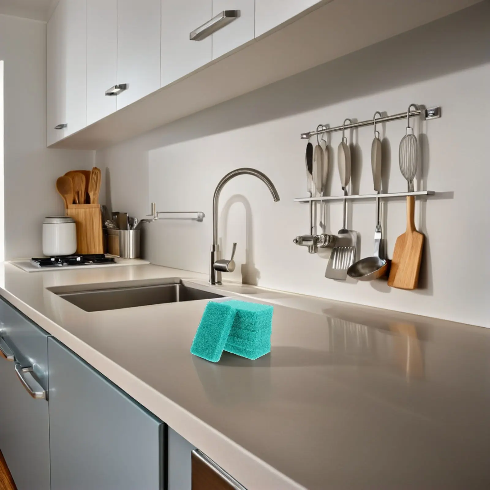 

10Pcs Silicone Dish Sponge Non Scratch Reusable Kitchen Scrubber for Cleaning Vegetables Fruit and Dishes Silicone Dish Sponge