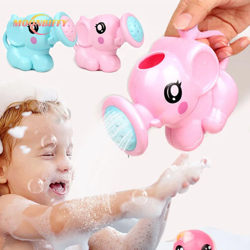 Kids Elephant Watering Pot Bath Toys Children Cute Baby Cartoon Plastic Bath Shower Tool Water Toys For Kids игрушки для детей