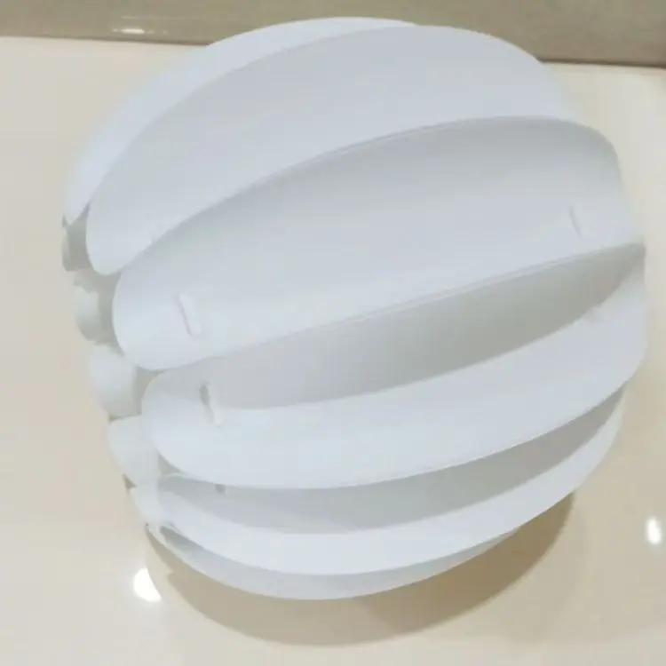 3pcs White Plastic E27 Lantern Lampshade Cover,DIY Light Shade Accessories for LED Table Lamp,Pendant Lamp（Assembly Required）