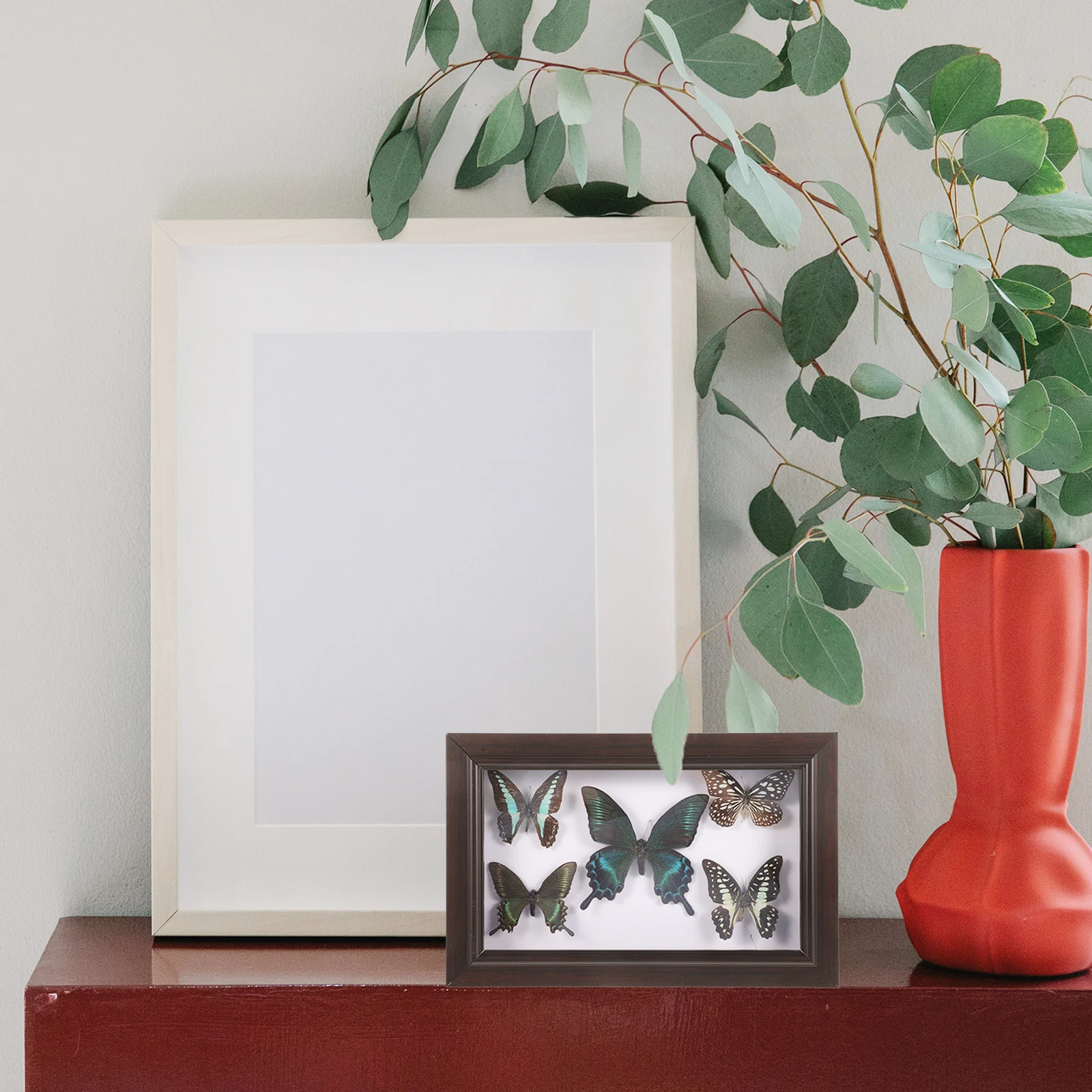 

Framed Butterfly Decor Exquisite Home Art Display Ornament Craft Hanging Decorative For Living Room Office Decoration\N\N：